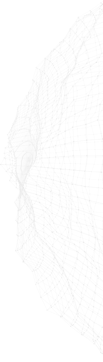 Trójwymiarowa siatka 3D deformowanej powierzchni na czarnym tle